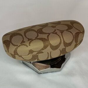 New Coach sunglasses logo clamshell case